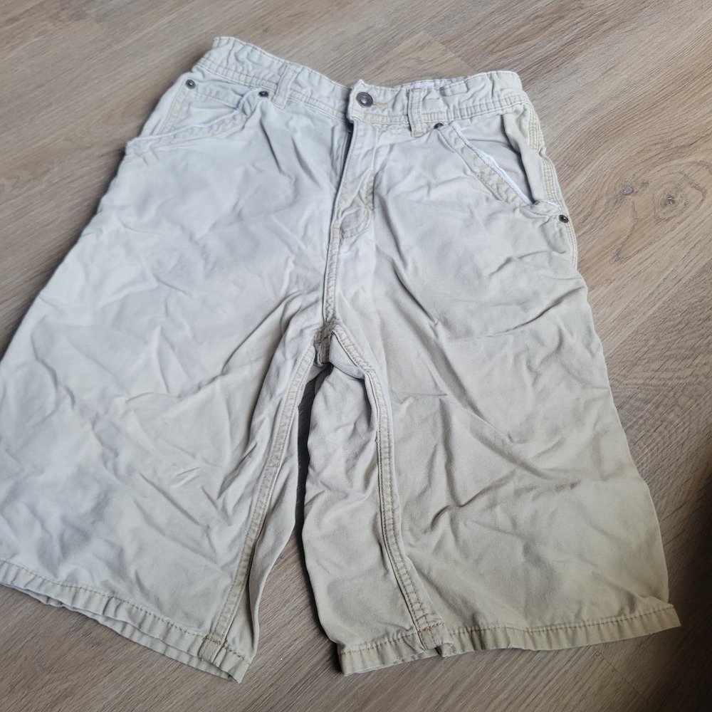 Urban Pipeline Boys Carpenter Shorts 14 Tan Cotton Canvas Utility Skater